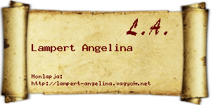 Lampert Angelina névjegykártya
